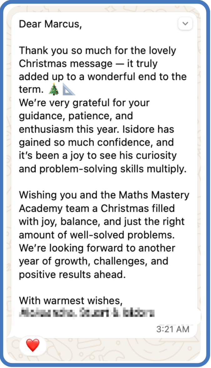 Parent feedback