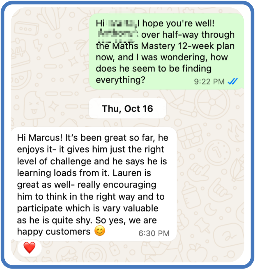 Parent feedback