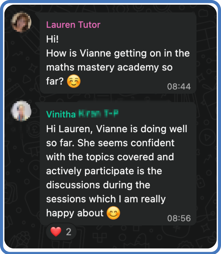 Parent feedback