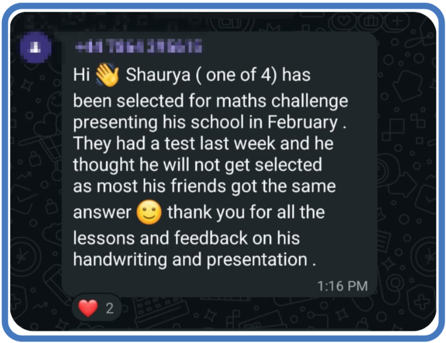 Parent feedback